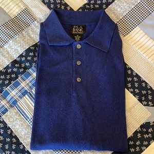 Jos A Bank Men’s Polo-Style long-sleeved shirt - size Medium